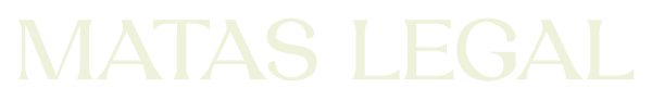 Text reading 'MATAS LEGAL' on a black background