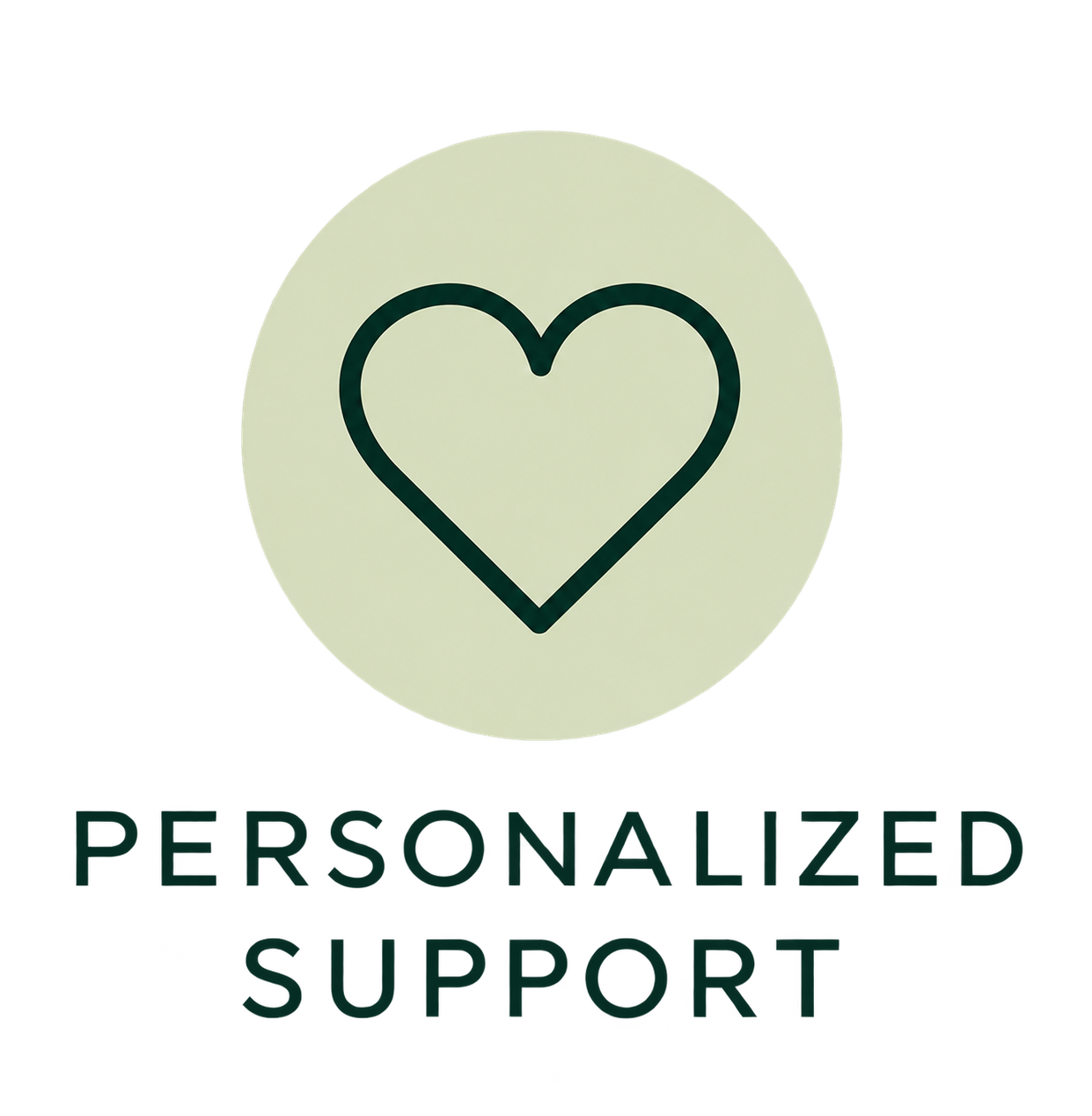 Personalized Support icon representing individualized guidance and 1:1 wellness coaching.
