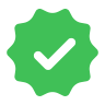 Green shield icon with a checkmark inside