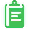 Green icon of a smartphone with a Wi-Fi signal symbol.