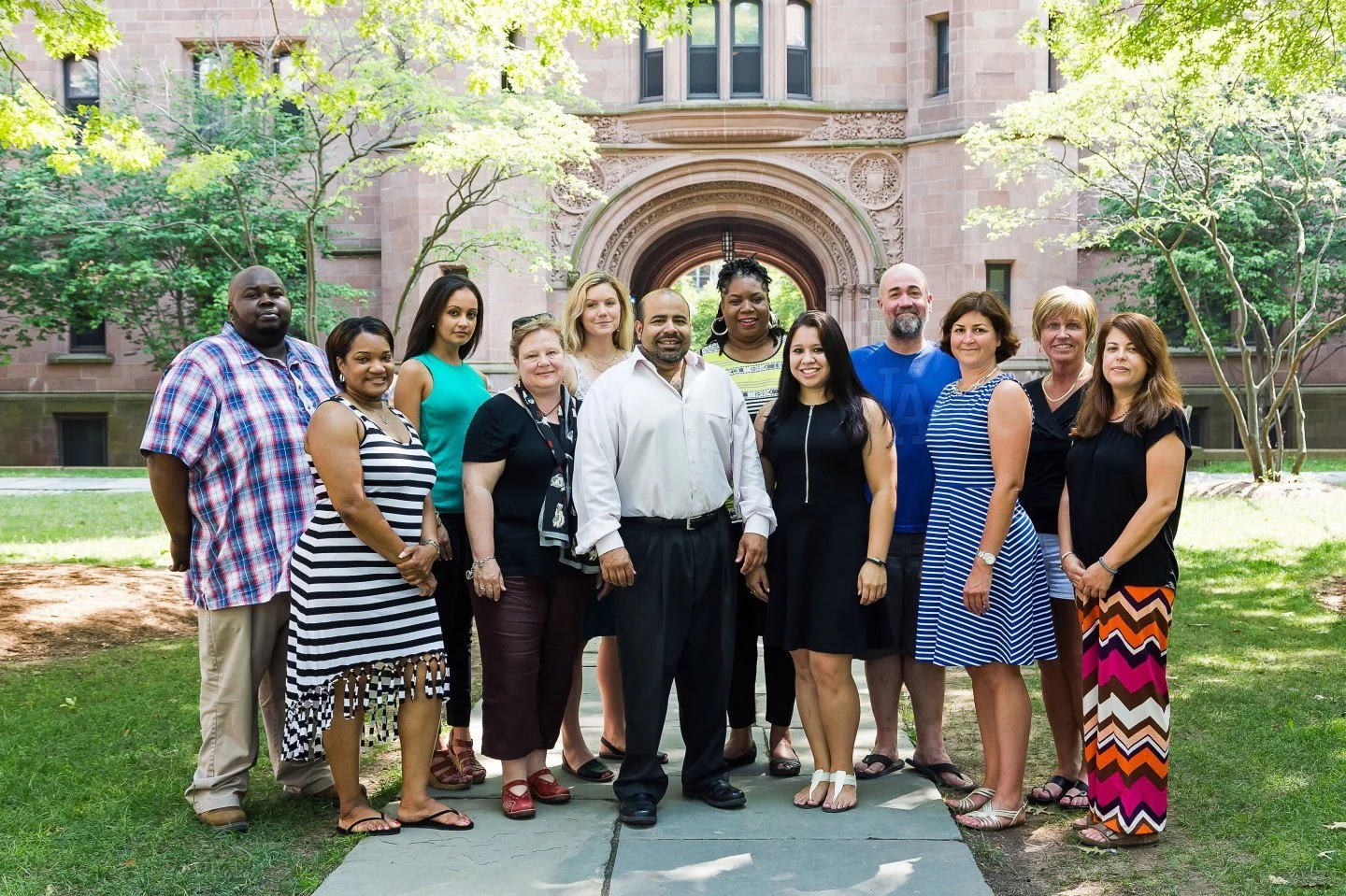 Richmond Team of National Fellows and visiting faculty at the Intensive Session, July 2014. (From left to right: Rodney Robinson, Minerva Jackson, Christina Cancelli, Kimberly K. Towne, Rachel Stayton, Rajendra K. Jaini, Kimberly N. Brown, Sobeyda Ri