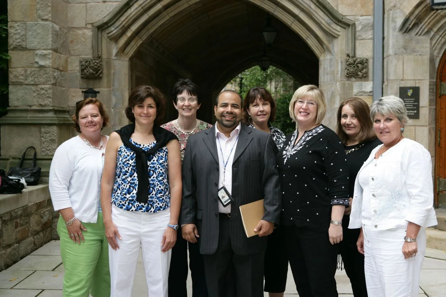 Richmond Team at the Intensive Session, July 2009. (Left to right: National Fellows Kimberly K. Turner and Valerie J. Schwarz; Patricia W.Cummins, Professor of French and of International Studies, Virginia Commonwealth University; National Fellows Ra