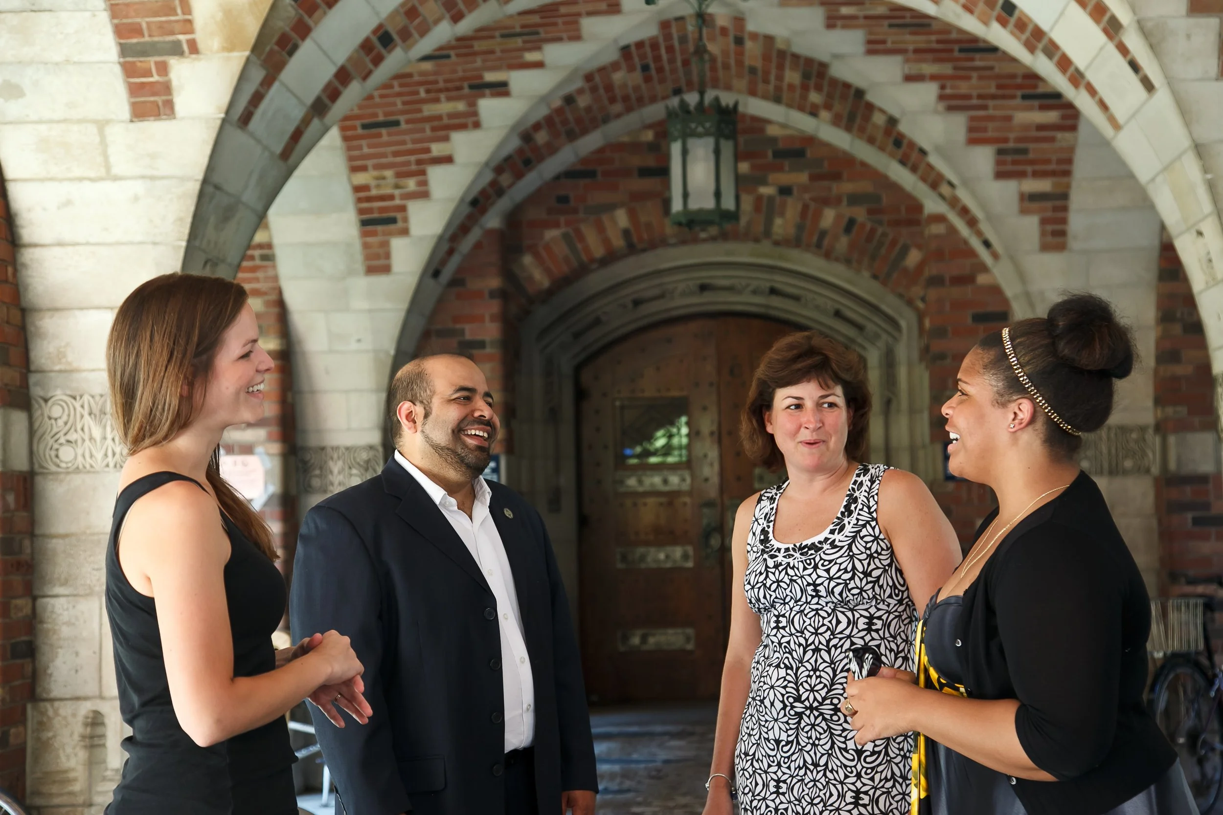 Richmond Team at the Intensive Session, July 2011. (Left to right: National Fellows Sarah H. Kiesler, Rajendra K. Jaini, Valerie J. Schwarz, and Joy Beatty.)
