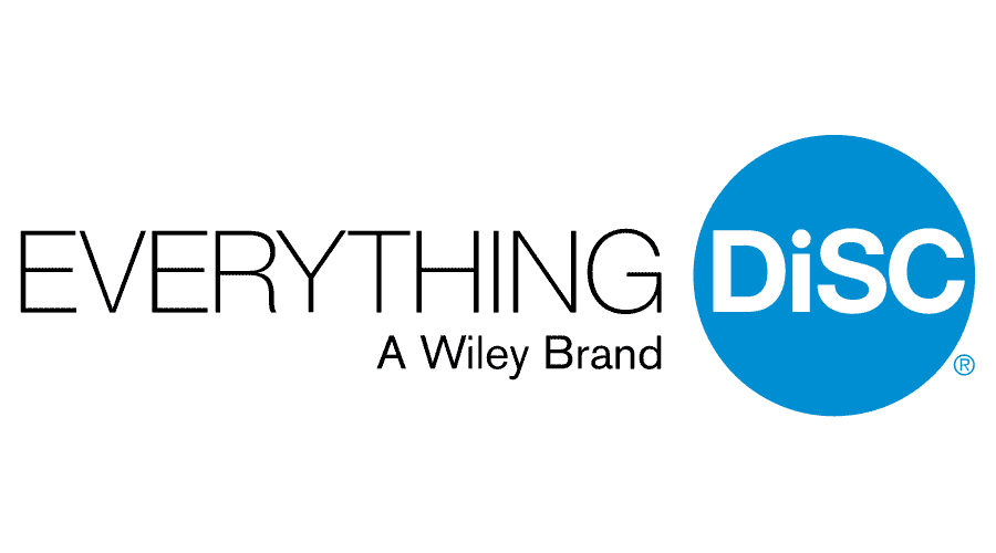 Logo of Everything Disc, a Wiley brand, with the word 'EVERYTHING' in black letters and a large blue circle containing 'DiSC' in white letters.