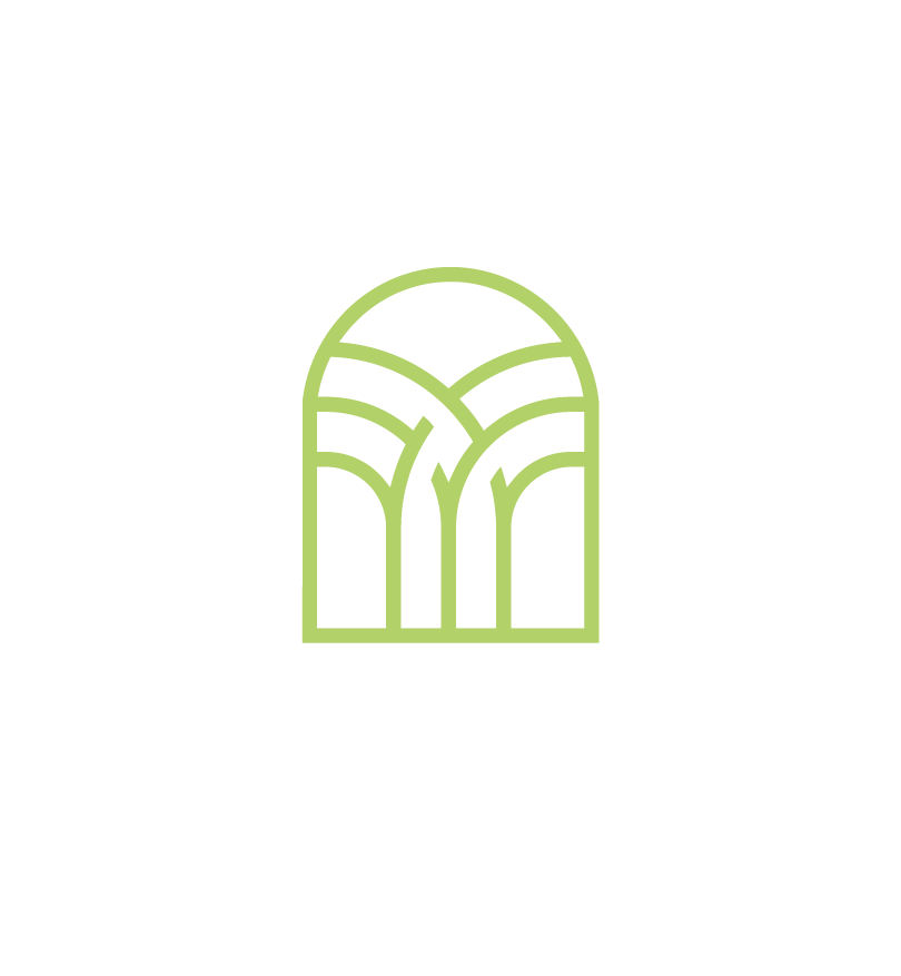 Logo of All Seasons Church with a stylized green window and the church name in white text on a black background.