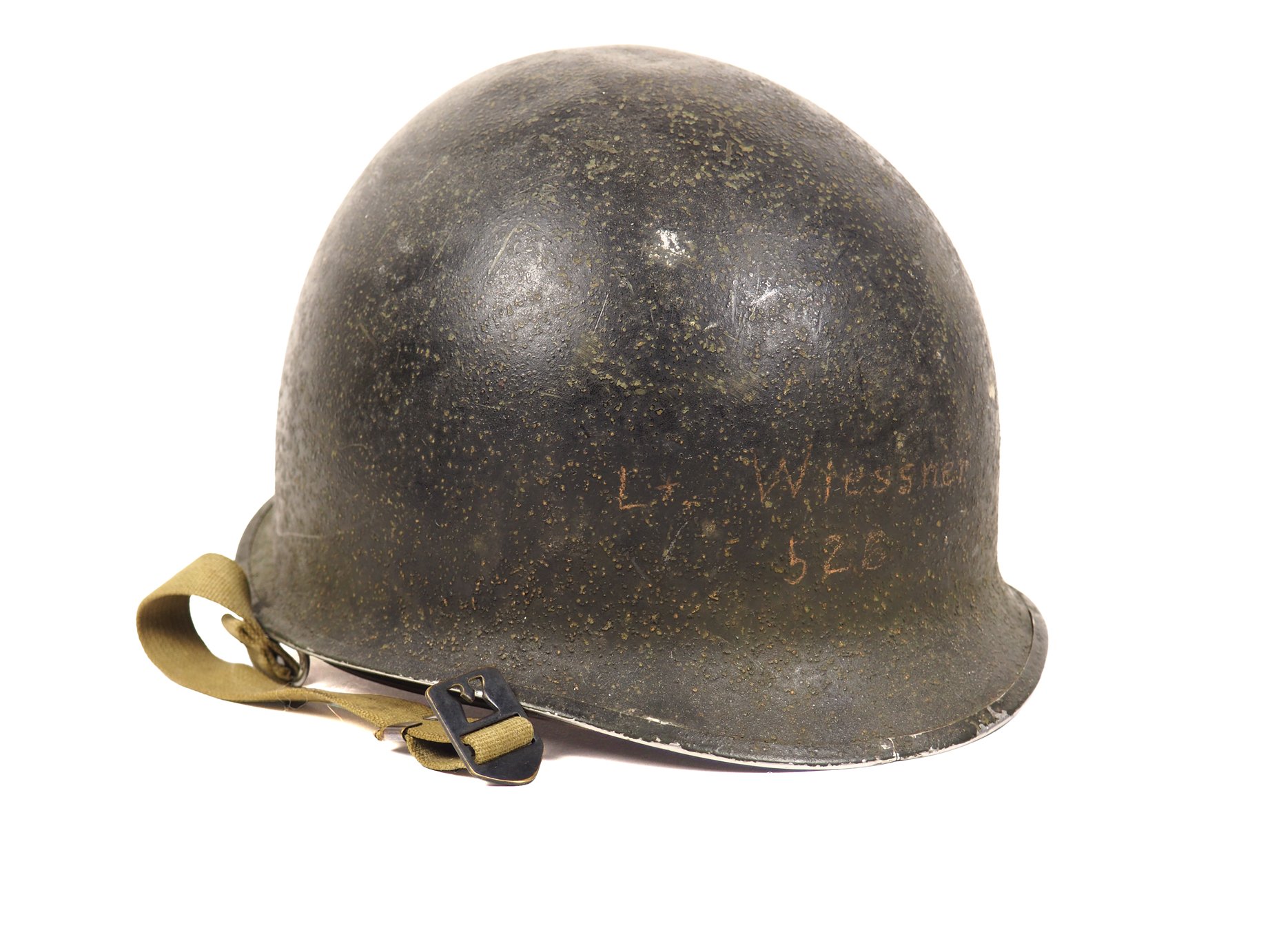 Then Lt. Wiessner's helmet was painted black, and so far, that is the only black helmet in the museum.