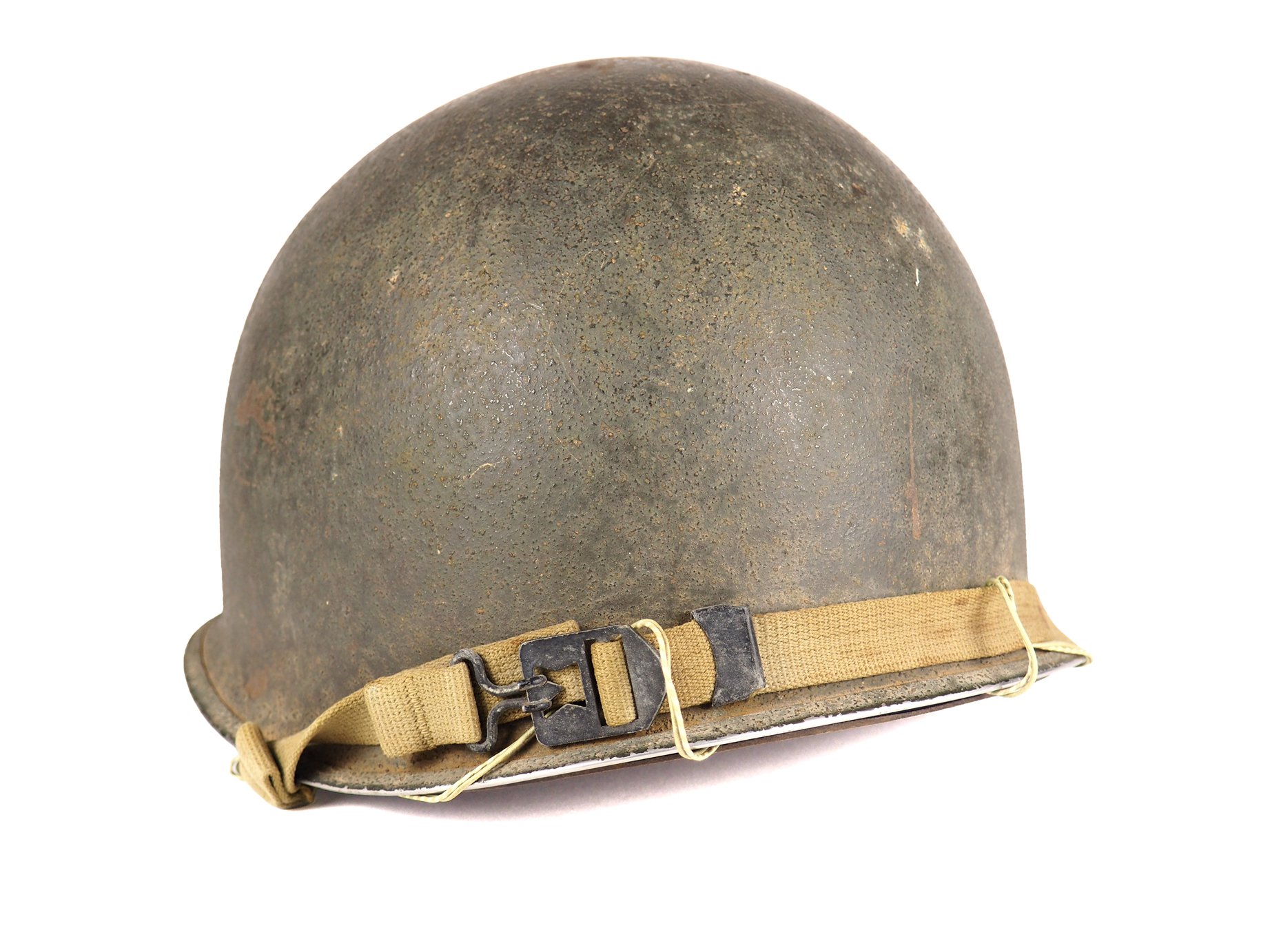 Wire attached to the rear of the helmet, perhaps to hang it up somewhere.