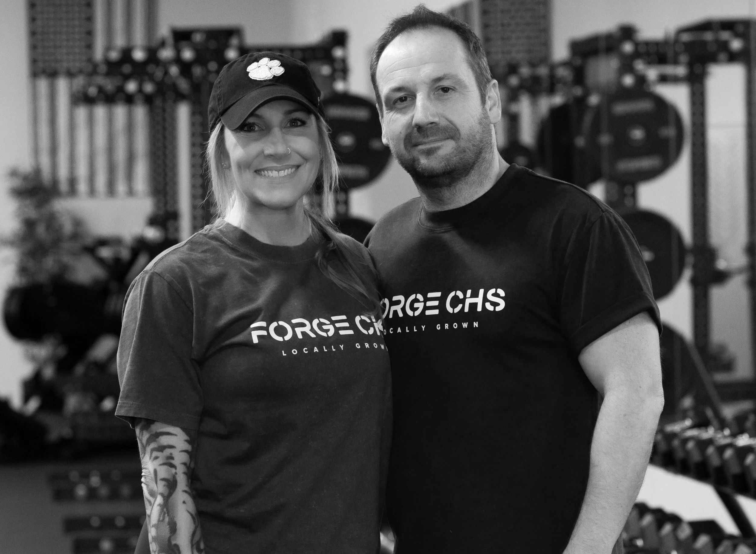 Tiffany Dennis and Christian Wolf - founders and owners of FORGE CHS 24/7 gym in West Ashley, Charlestion