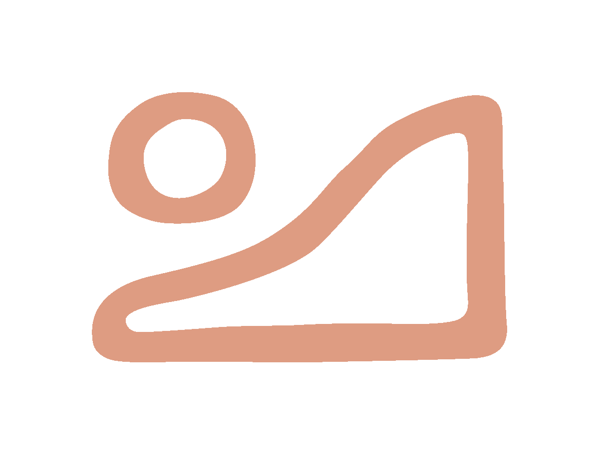 Simple line drawing of a swimming pool with a diving board and a pool hoop.
