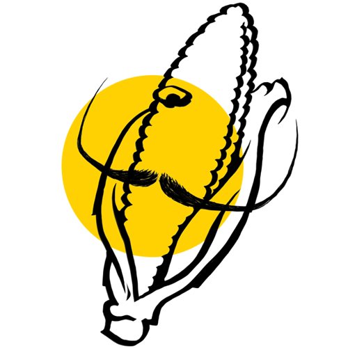 Illustration of a yellow tennis ball with black lines and fuzzy texture.