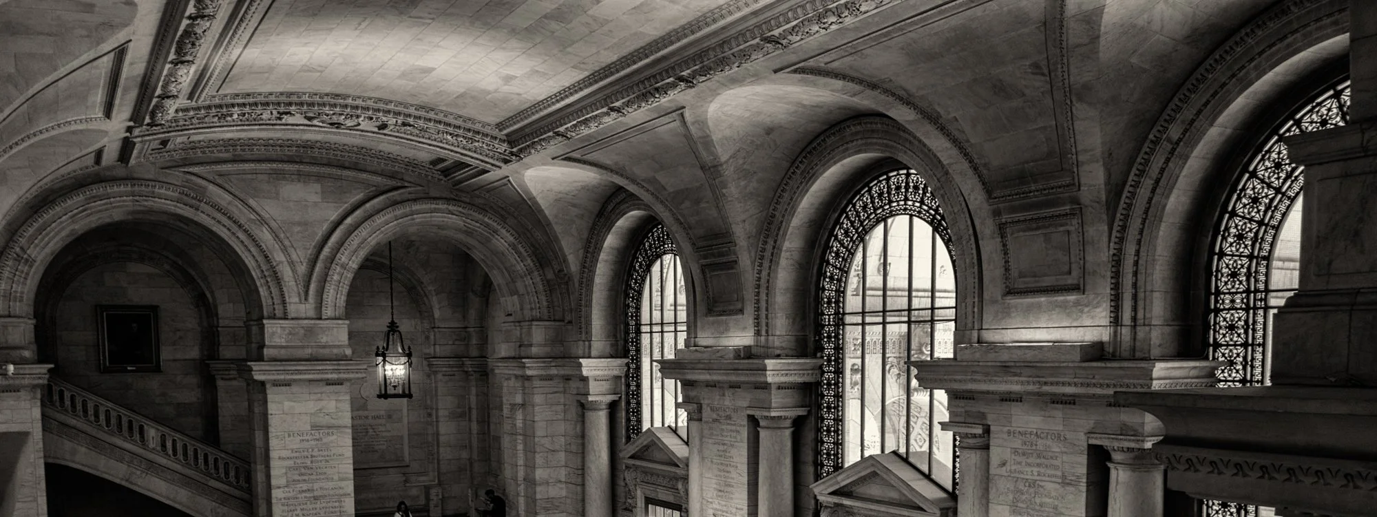 Public library hall.