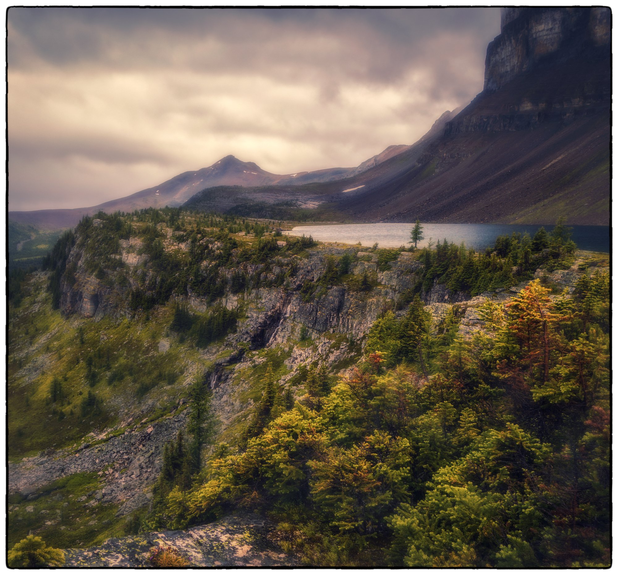 View on Redoubt lake.