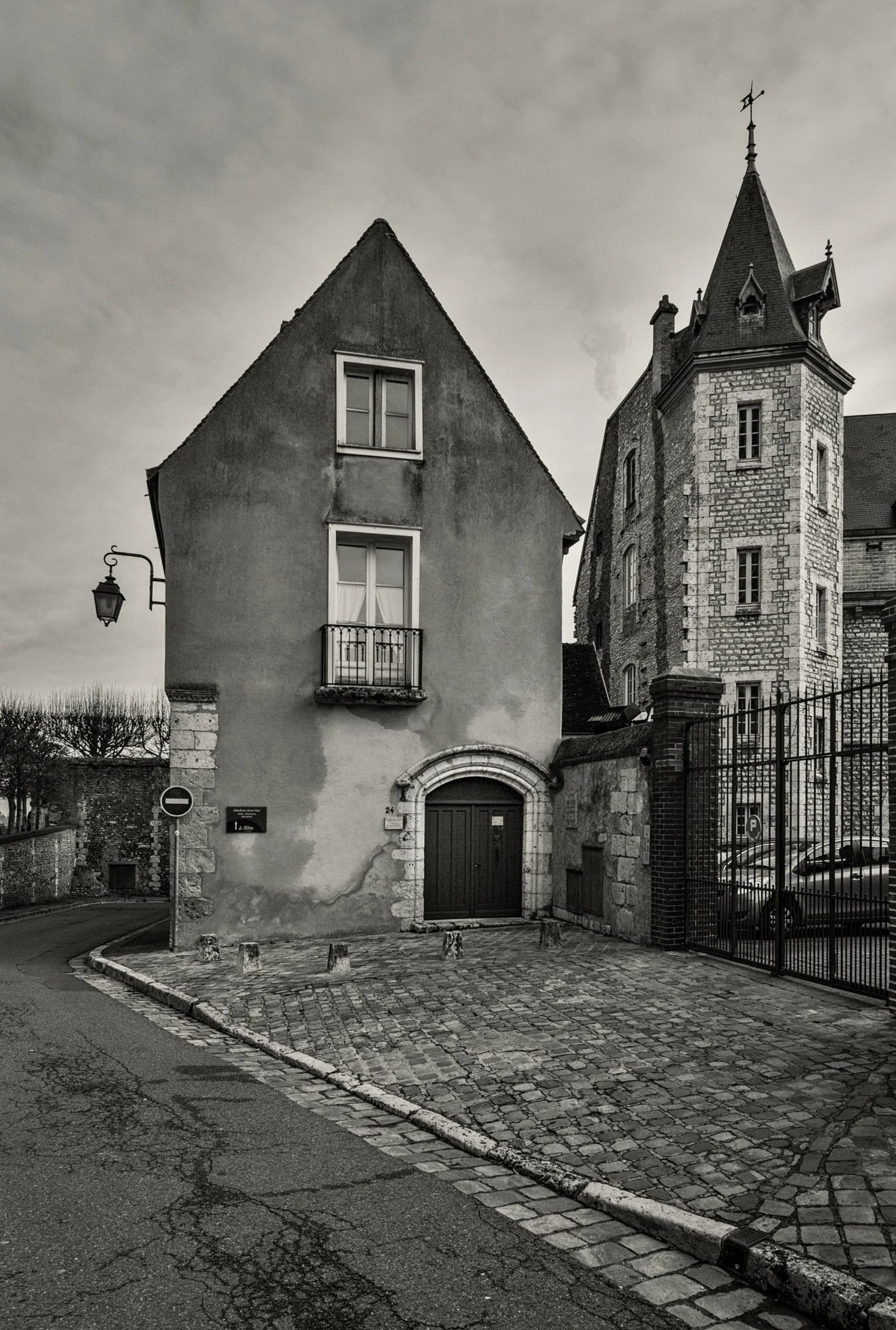 Walking the streets of Chartres.