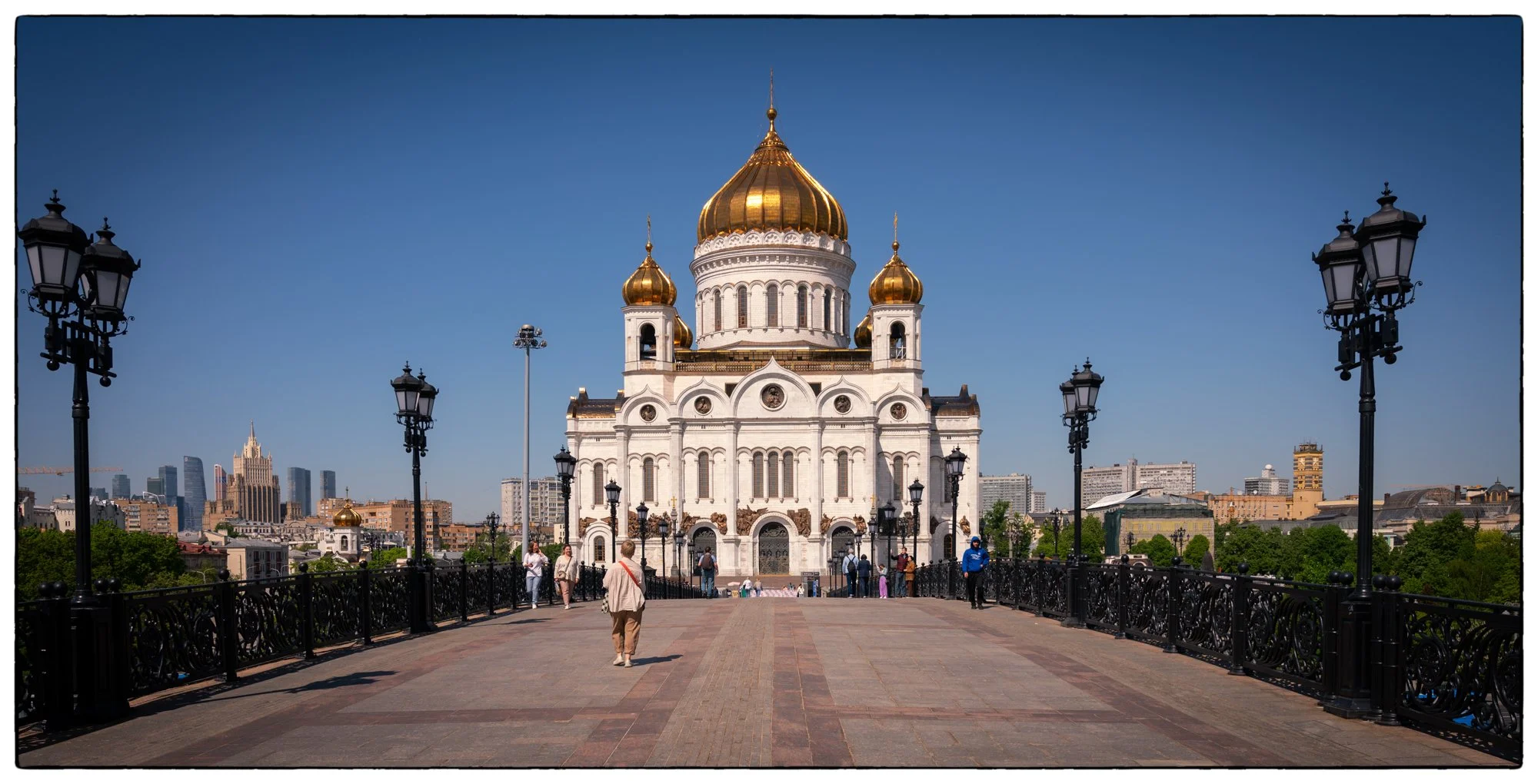 Cathedral of the Christ the Savior. Was destroyed to the ground early in the Soviet times and fully rebuilt in early 2000s. The only Cathedral I've been to, that actually had an elevator to go up on the observation deck. 