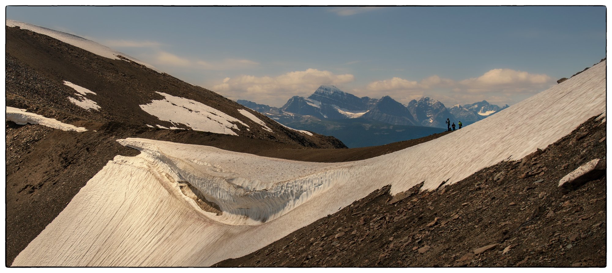 This was taken in August on the Skyline trail. This is on the top of the Notch. Steep clime and spectacular views.
