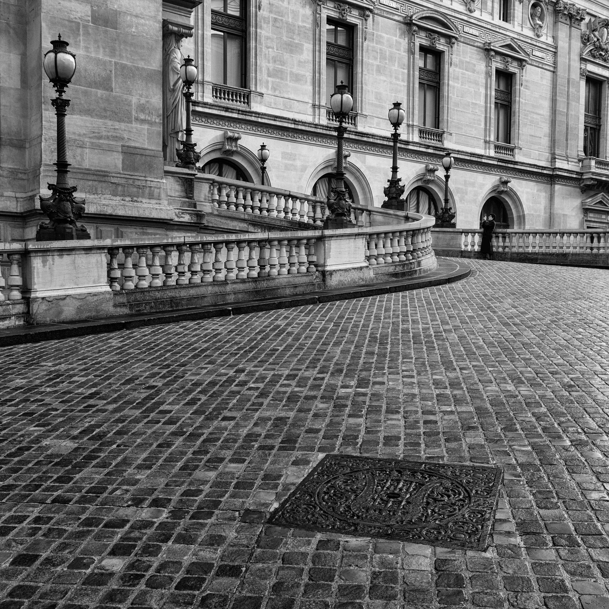 Just in front of the Opera House Palais Garnier.