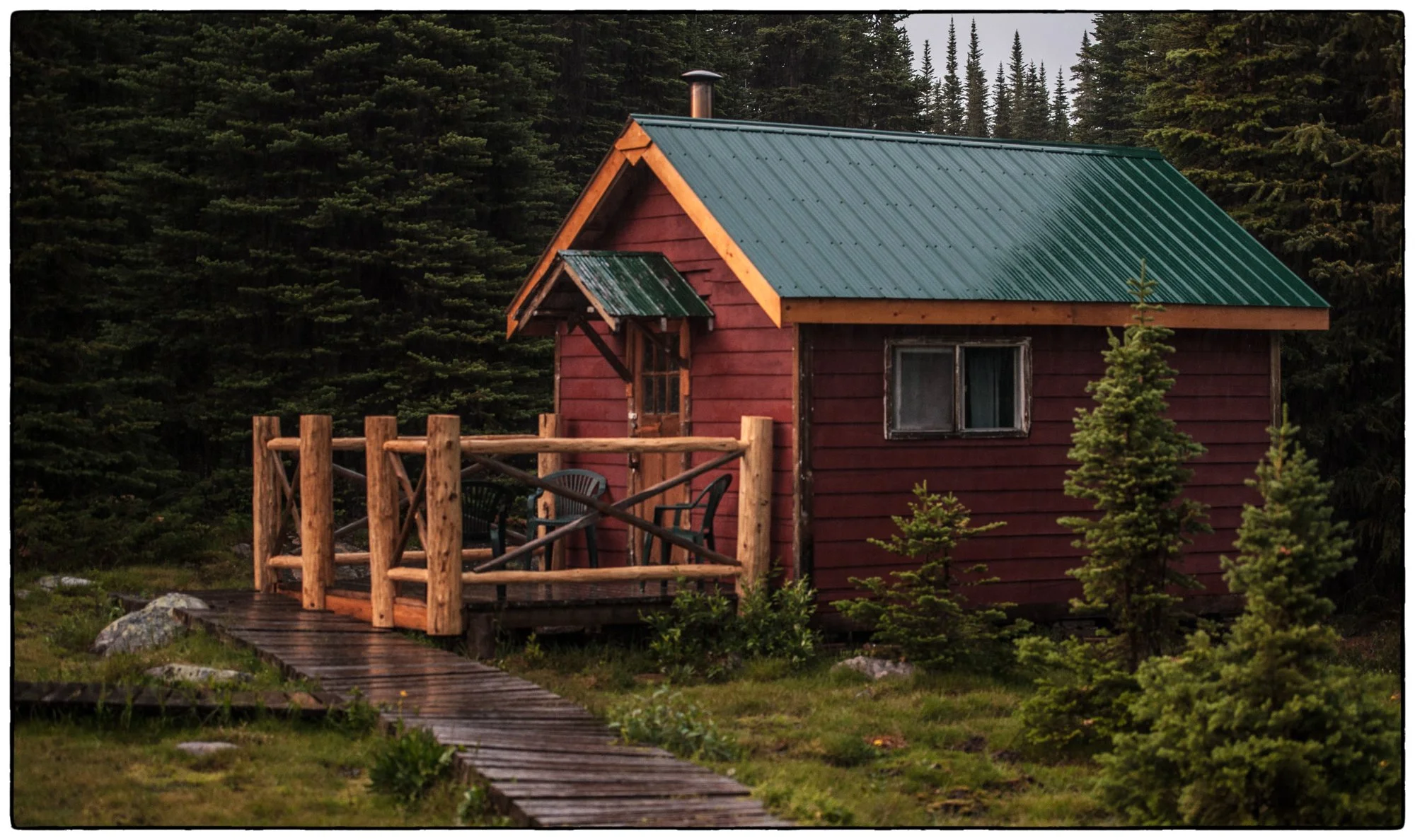 Tonquin Valley Lodge. The cabin we stayed in.