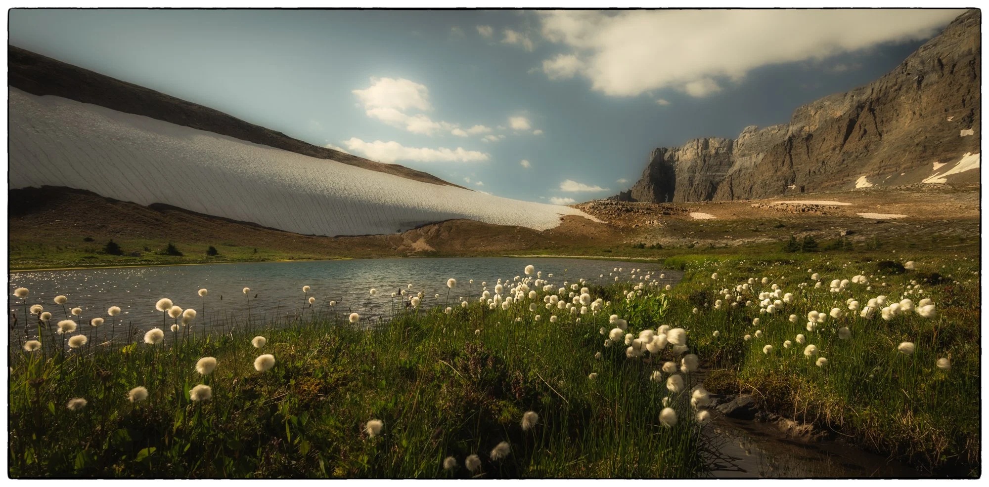 Crowfoot Pass on the hike to Bow Peak