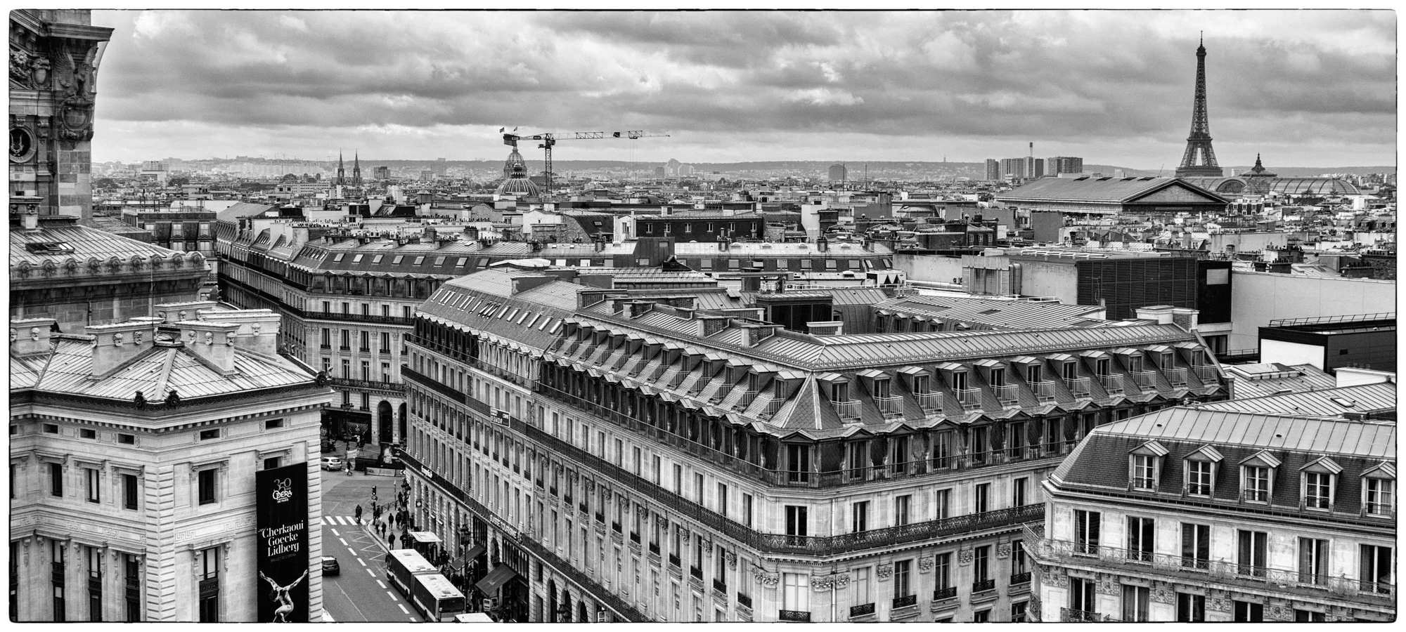 View on Paris from the roof of the Gallery of Lafayette.