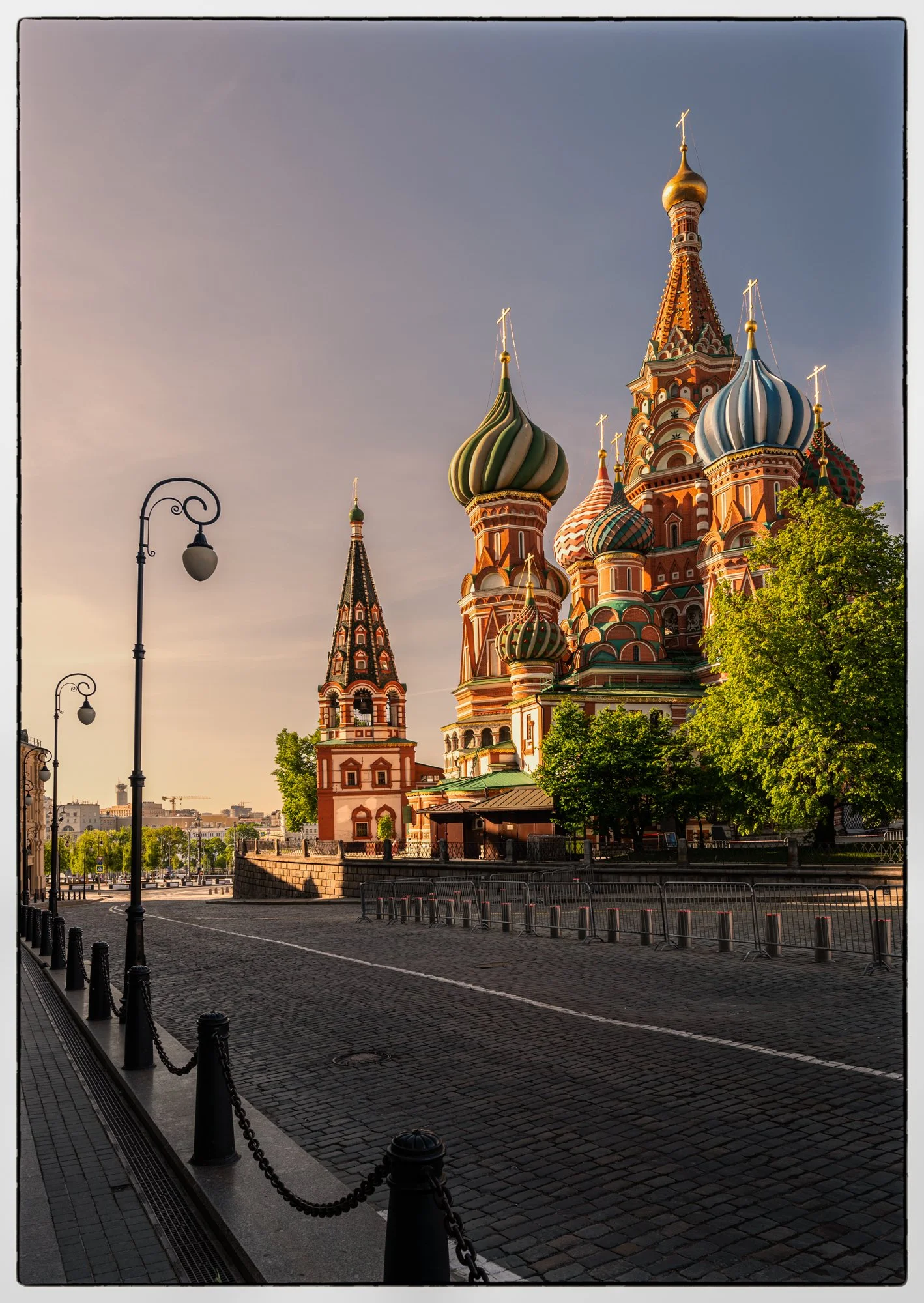 View from the Red Square on the St. Basil cathedral