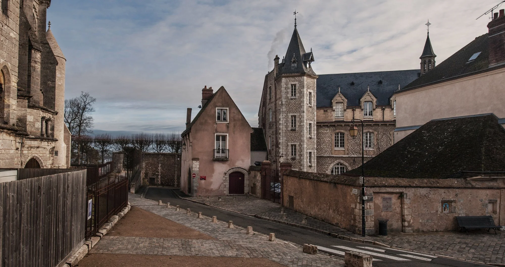 Walking the streets of Chartres.