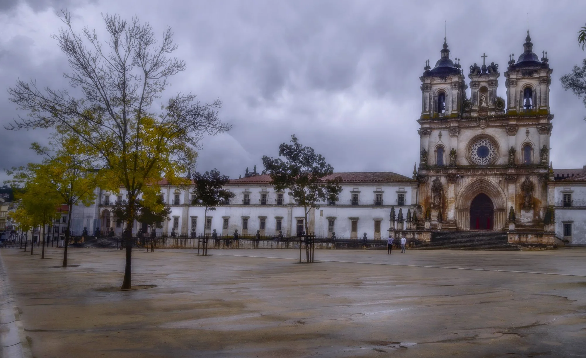  Beautiful monastery in a small town of Alcobaca. 