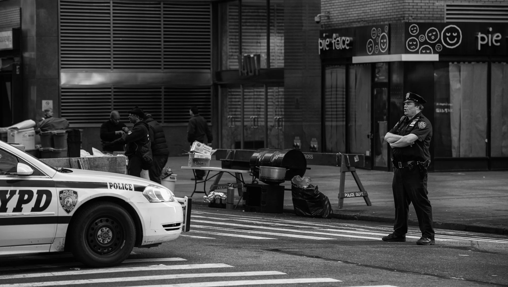 New York NYPD cop, do they always look like they own the world?