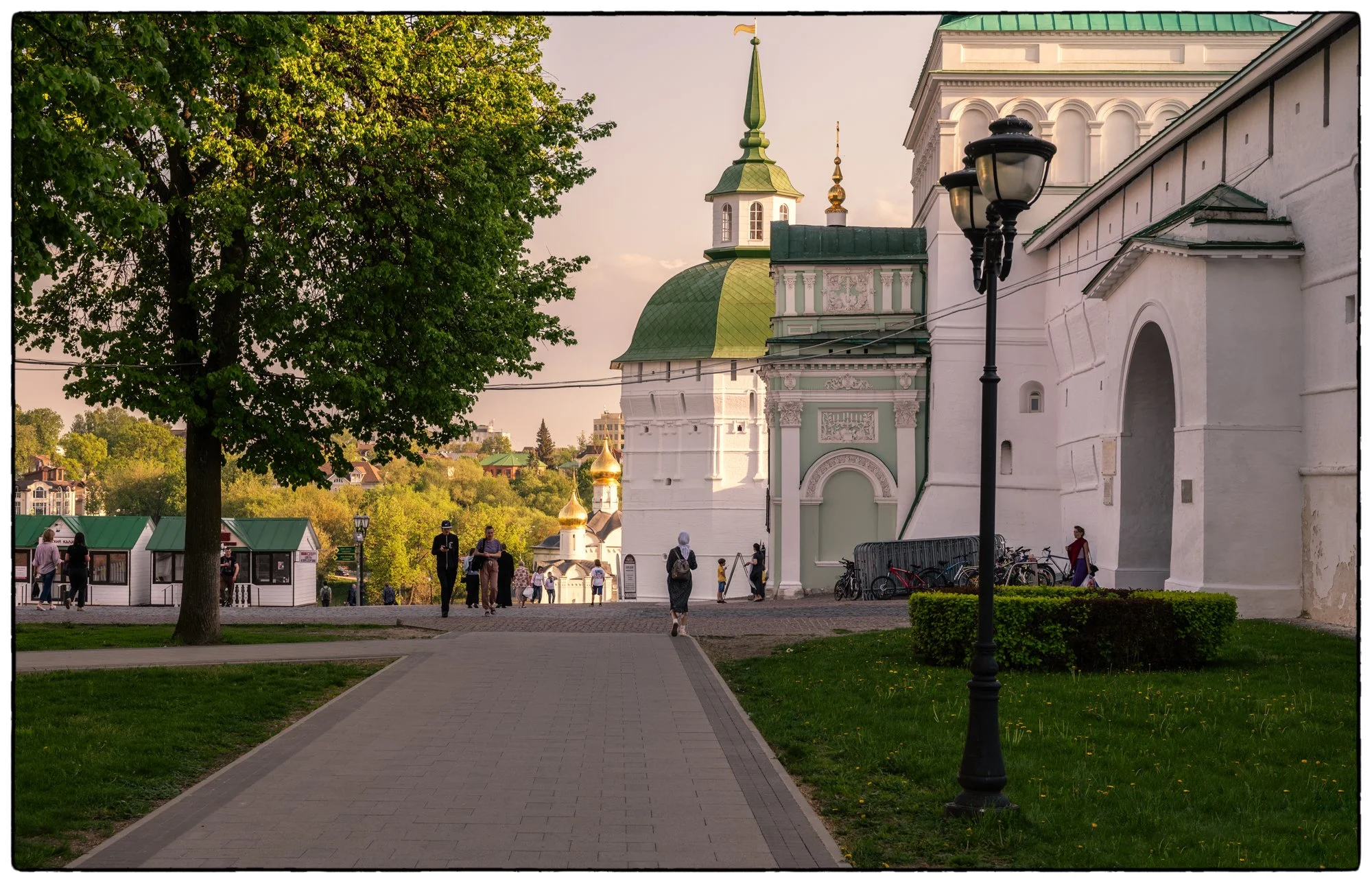Sergiyev Posad Monastery. Beautiful and peaceful place. Walking outside the monastery walls