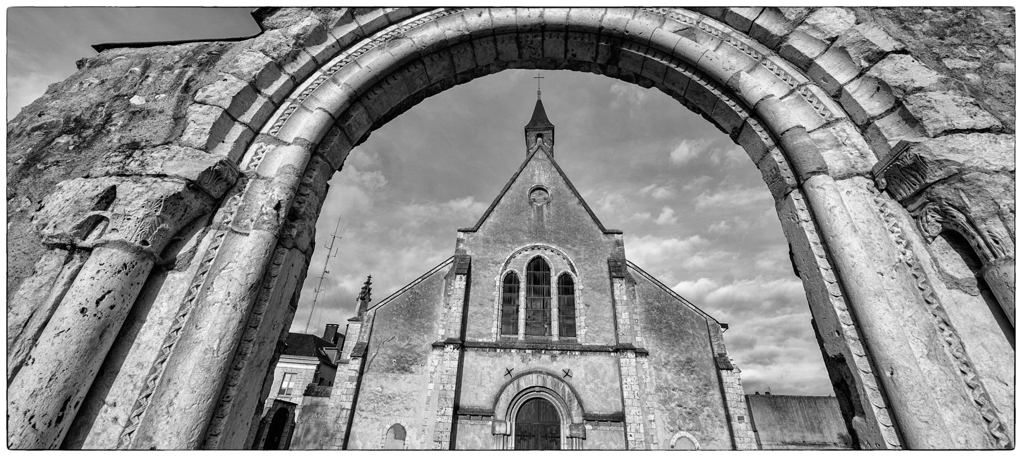 Walking the streets of Chartres.