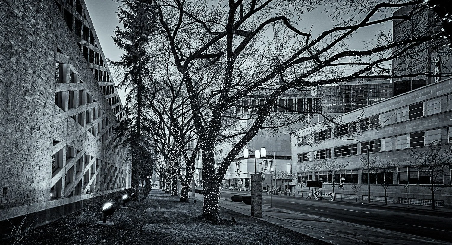 Edmonton downtown early in the morning.