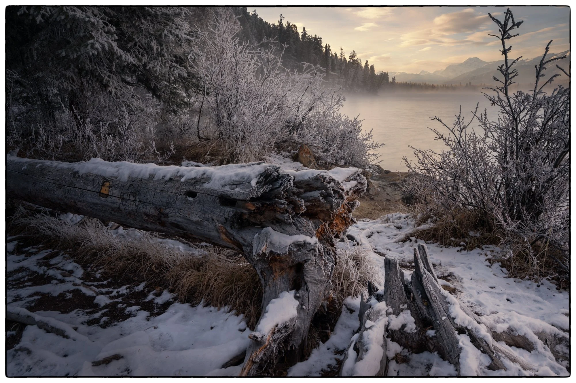 Pyramid Lake. Sunrise