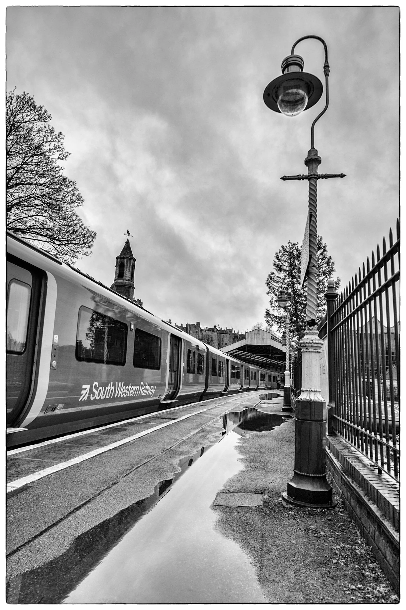 Windsor Station, just got off the train