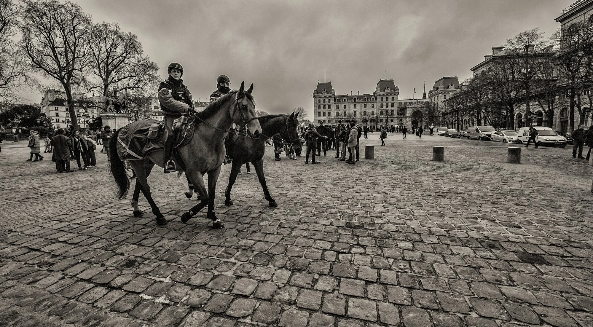 The Square in front of Notre-Dame de Paris.