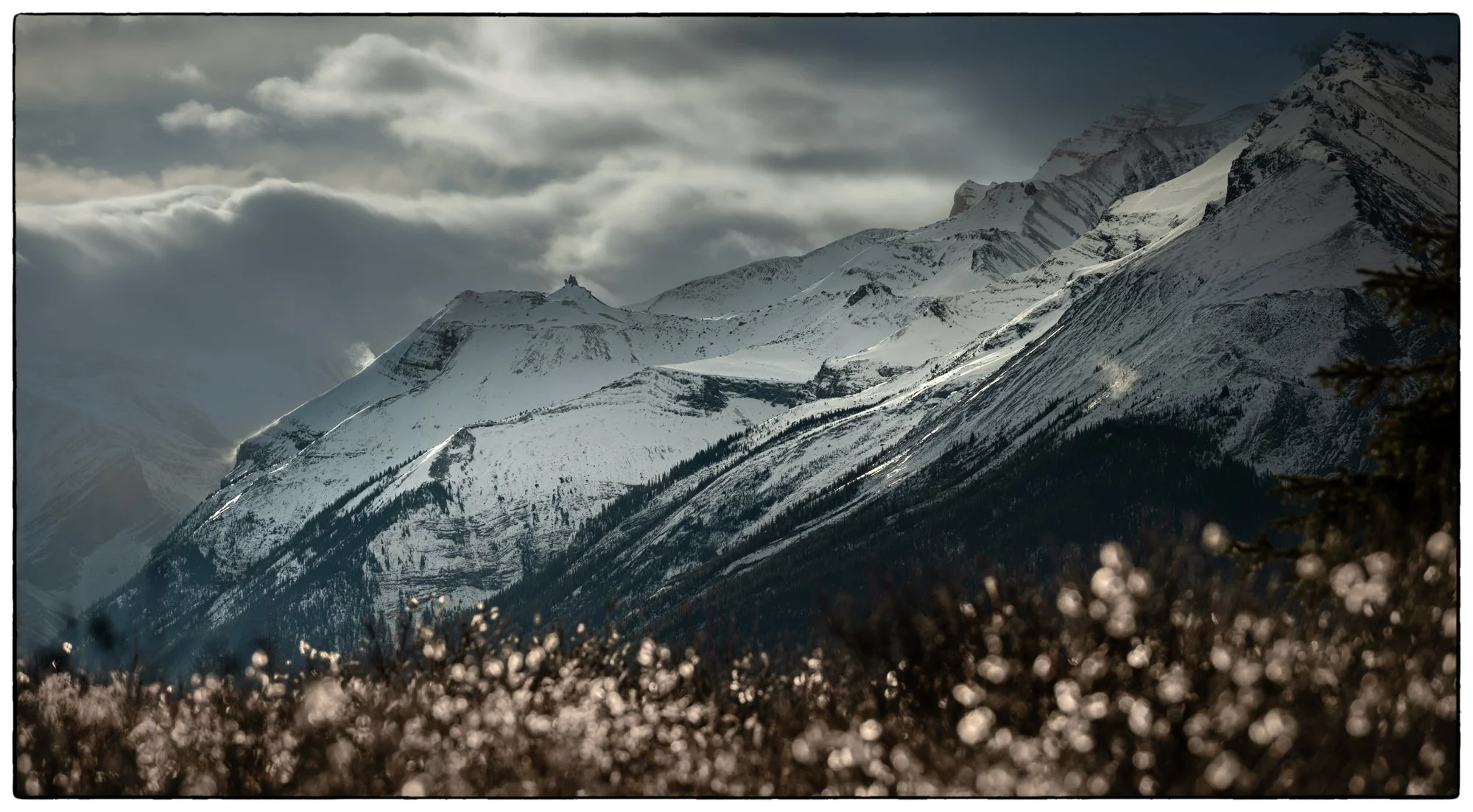 this was taken in the late morning by the Maligne Lake.