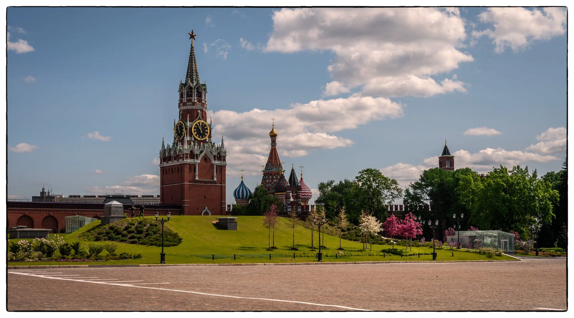 Inside the Moscow Kremlin. The Saviour Tower from the inside