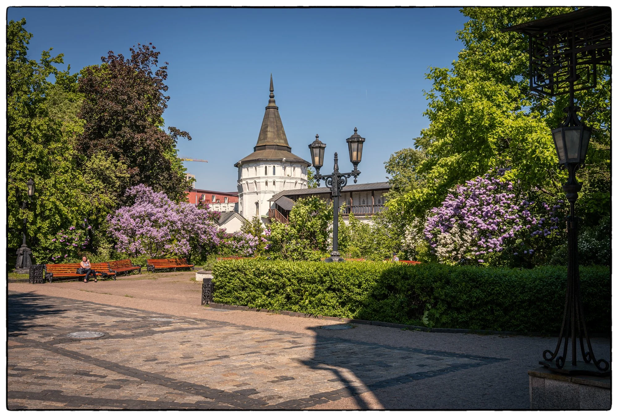 Danilov Monastery. The Patriarch of all Russia has his head quoters at this monastery. Beautiful place 