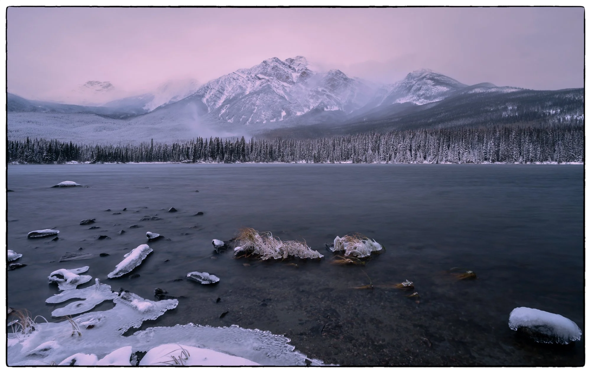 Pyramid Lake. Sunrise