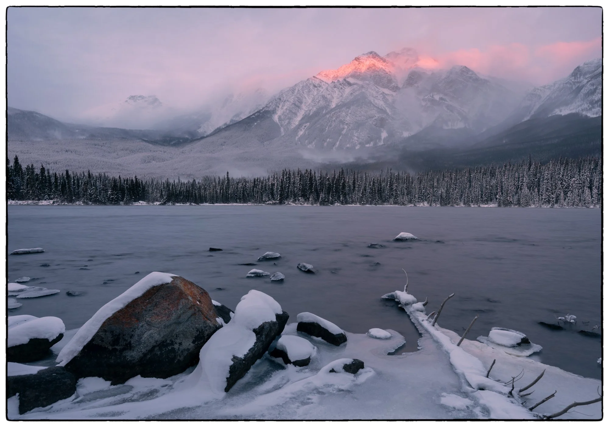 Pyramid Lake. Sunrise