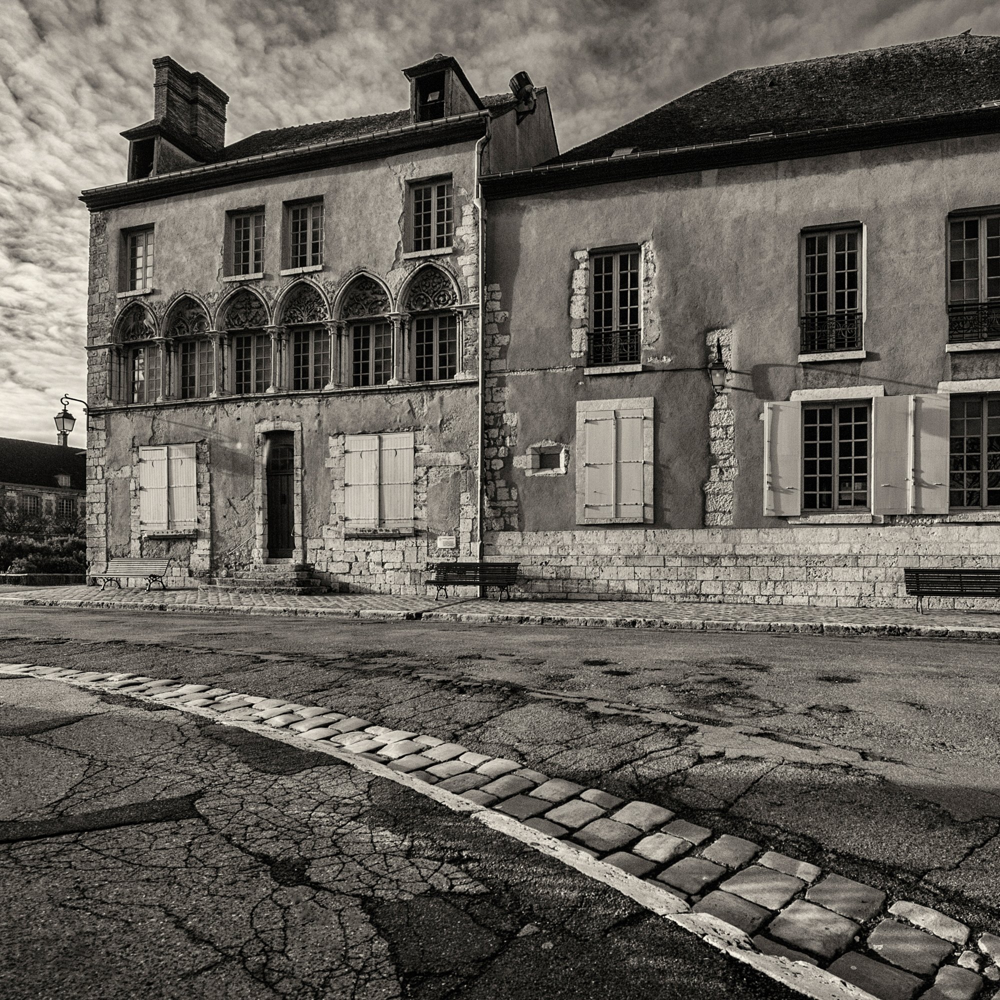 Walking the streets of Chartres.