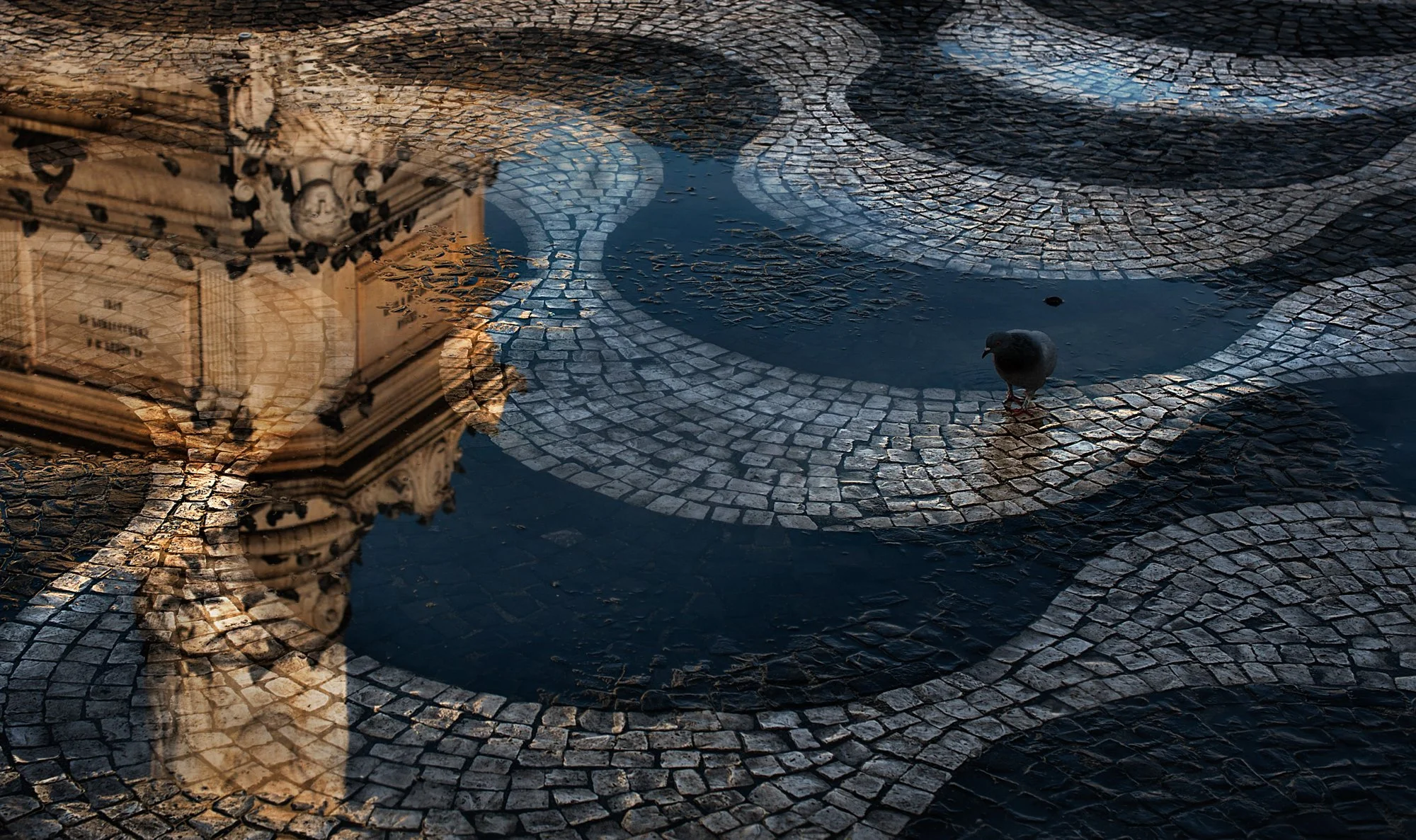 Walking the streets of Lisbon. Rossio Square.