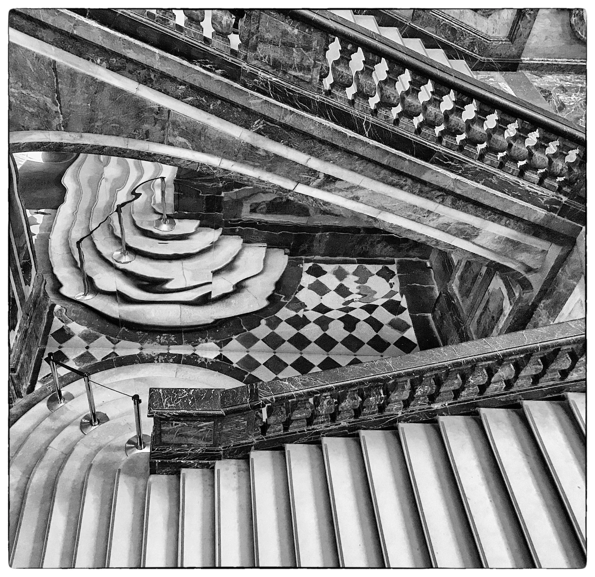 The staircase at some of the palaces.