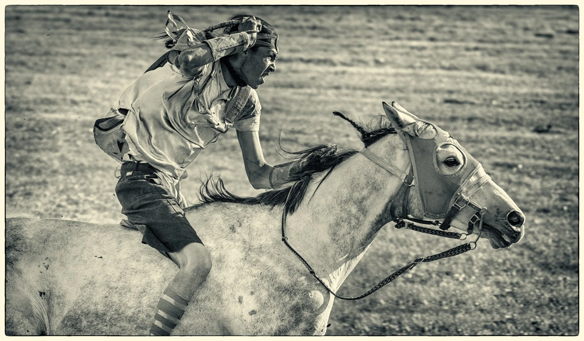   Indian Relay at Enoch Racing, East of Edmonton. 
