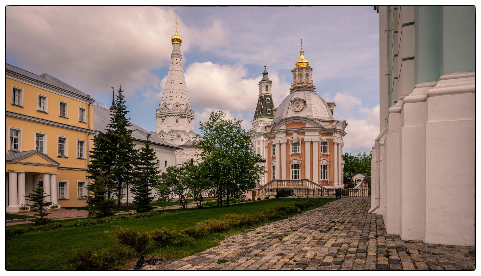 Sergiyev Posad Monastery. Beautiful and peaceful place. Inside the place.