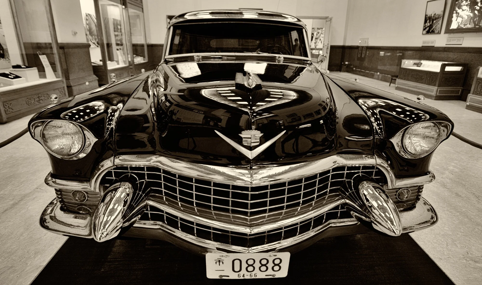 This is a vehicle that Chiang Kai-shek was riding in sixties.