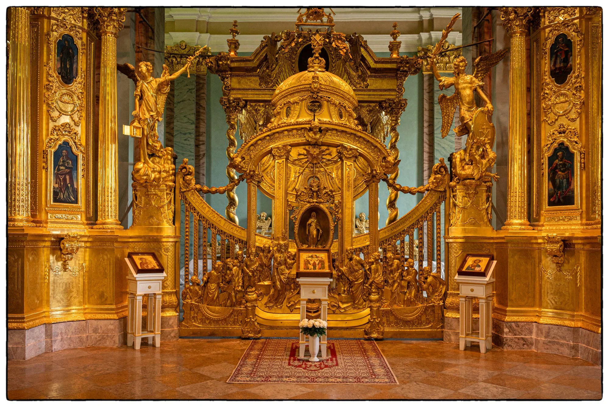 This is the Altar Piece of the Peter and Paul  Church at Peter and Paul Fortress