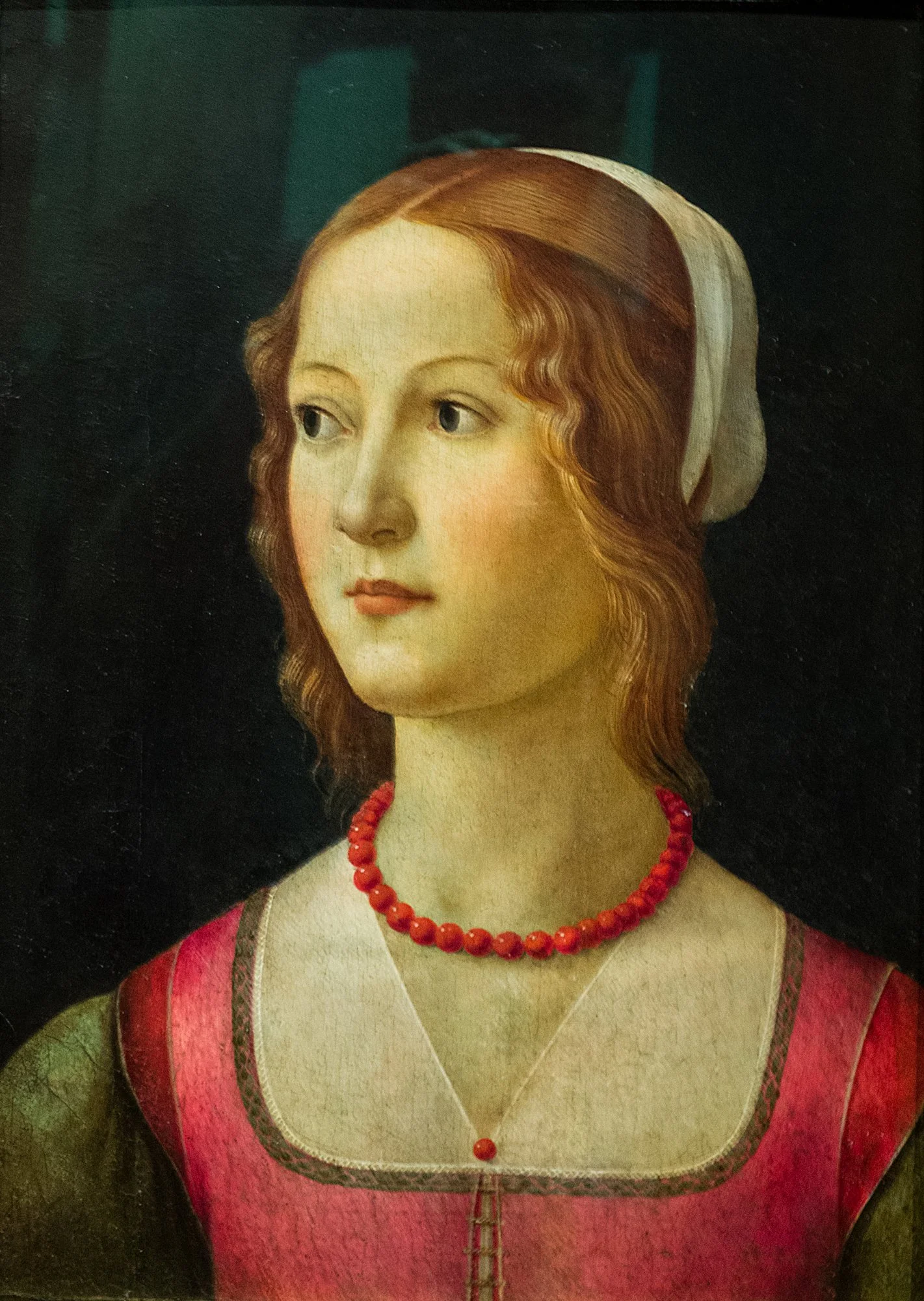 Domenico Ghirlandaio Portrait of a Young Woman Tempera on wood.