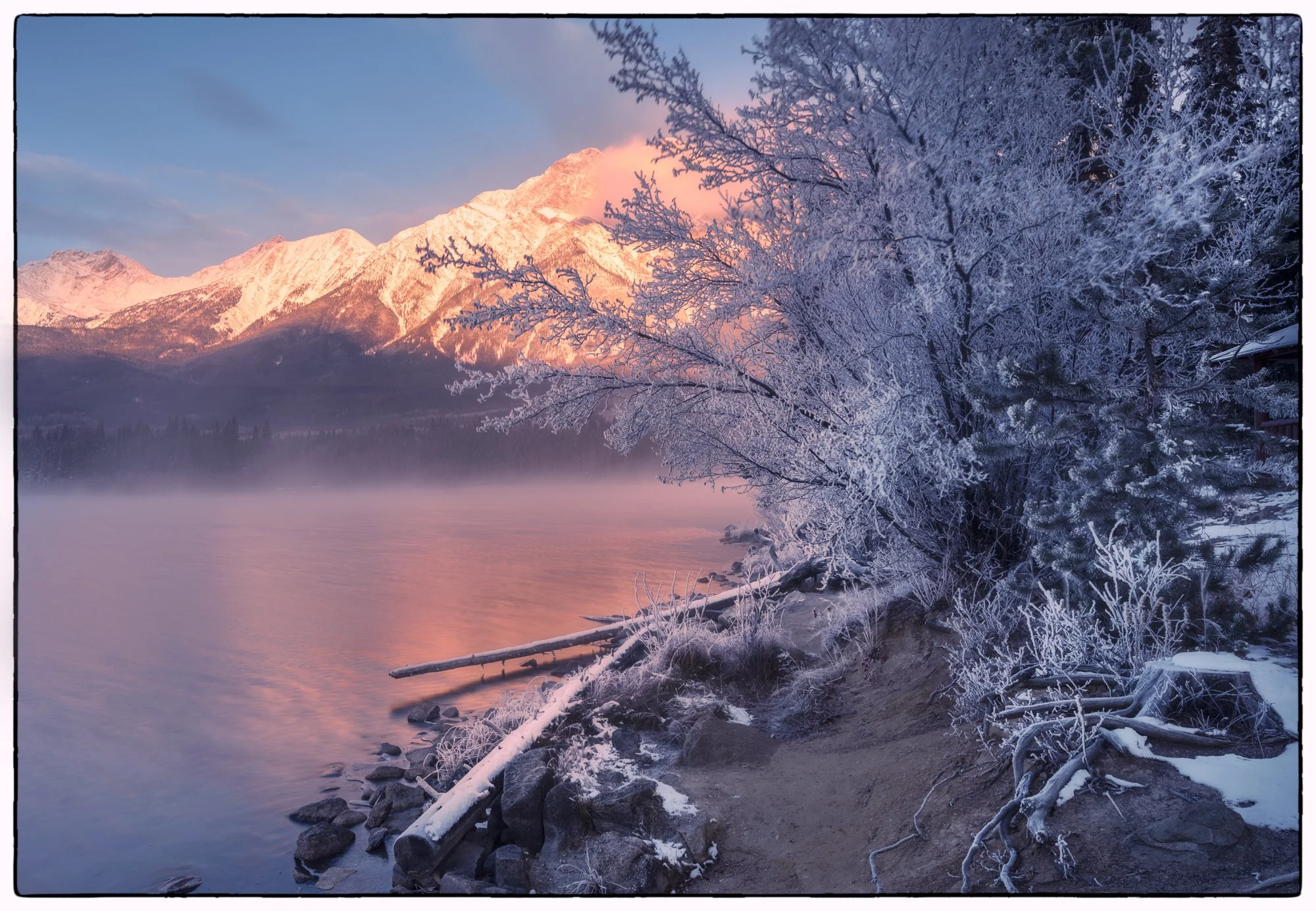 Pyramid Lake. Sunrise