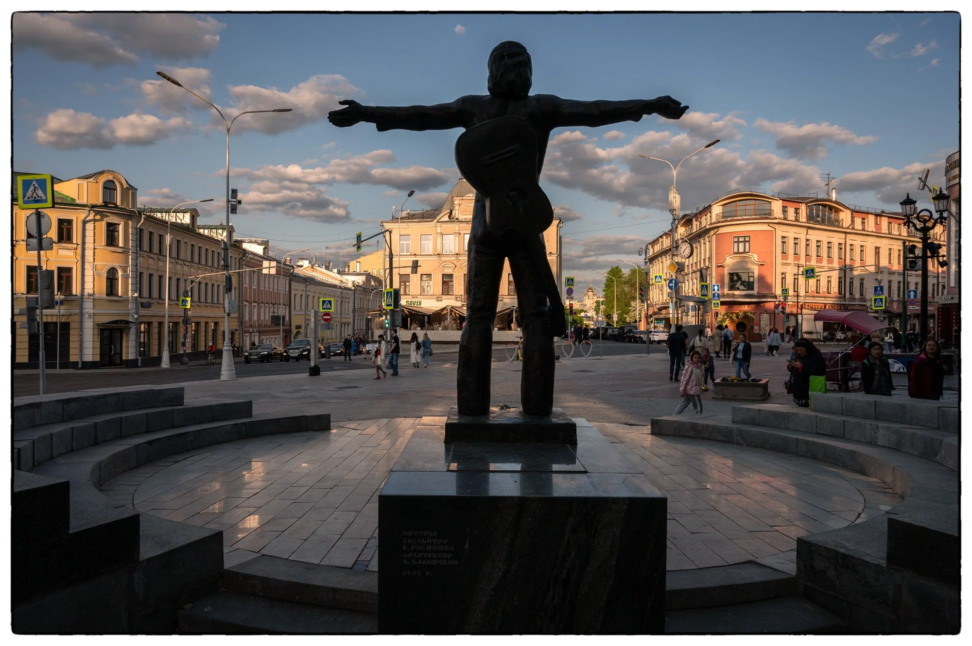 Monument to Soviet poet, singer and actor Vladimir Vysotsky on Strastnoy Boulevard