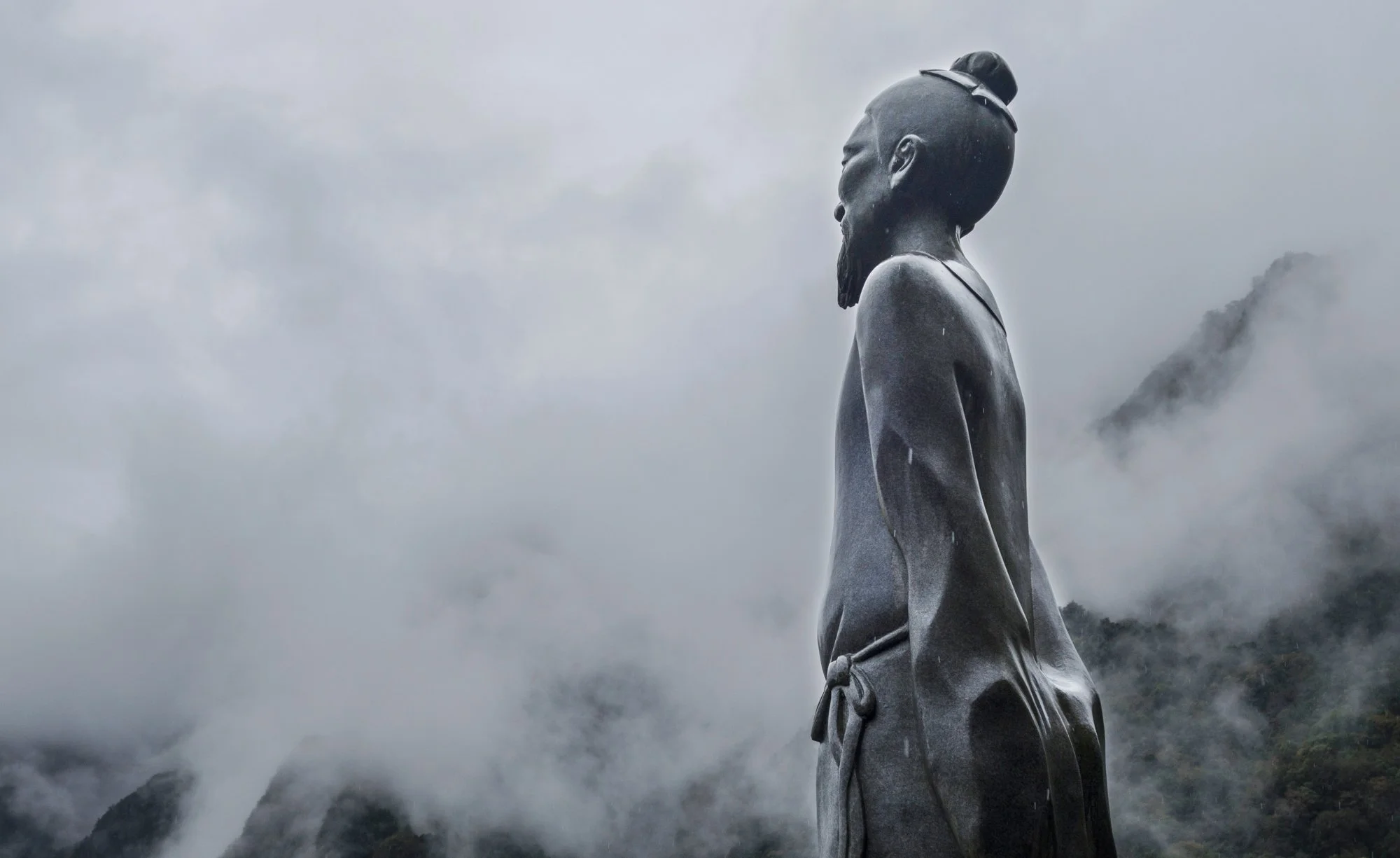 A lot of dignity in this monk statue.