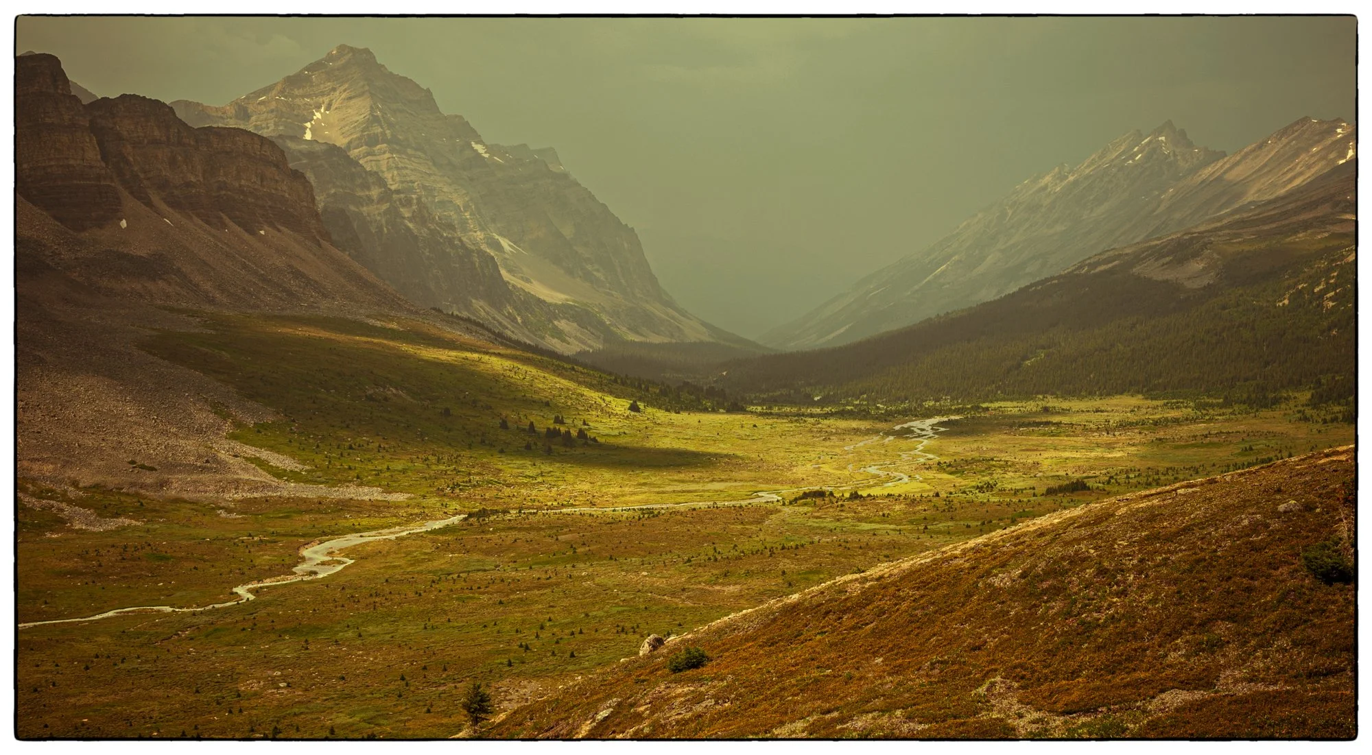 The Jonas Pass hike. We were right up on the top of the ridge when the storm with the lightning came upon us